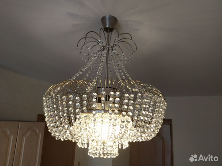 Люстра хрустальная Чехословакия