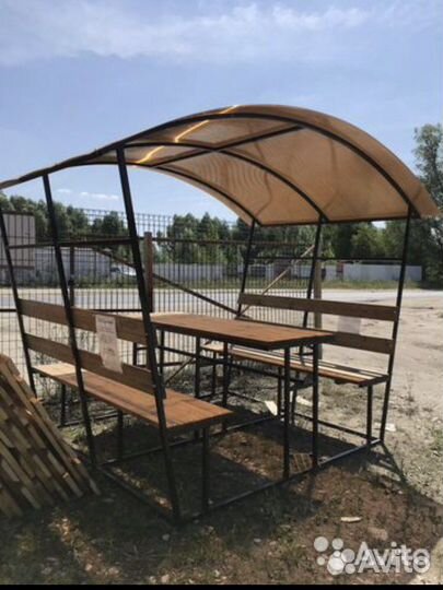 Беседка Металлическая с поликарбонатом