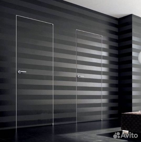 Скрытые двери под отделку