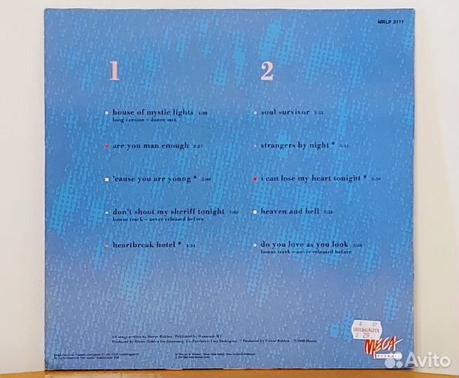 C.C. Catch – Diamonds (Her Greatest Hits) LP, 1988