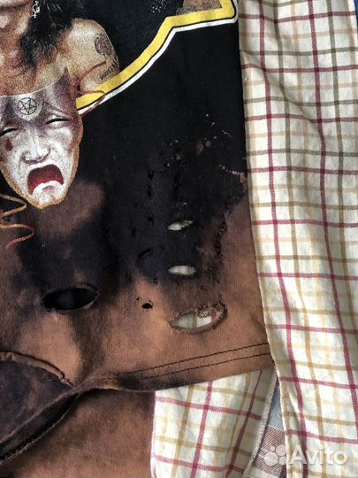 Кофта рокерская пэтчворк унисекс