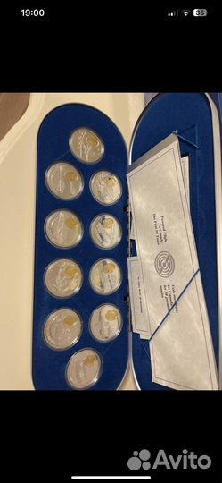 Набор монет 20 долларов самолеты