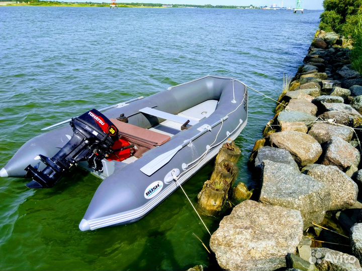 Лодка Bush, мотор, прицеп