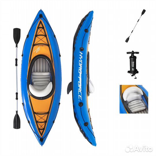 Надувная байдарка Bestway 65115 каяк не сап +видео