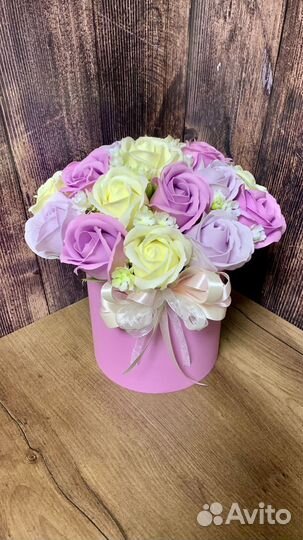 Букет из мыльных роз