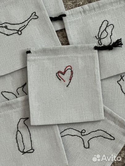 Мешочки с вышивкой 10*9