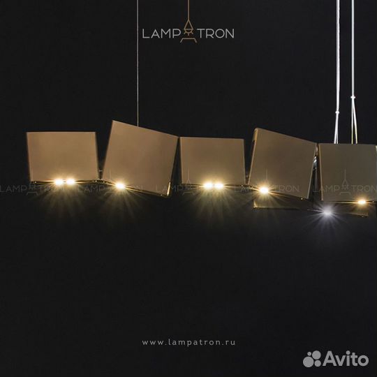 Реечный, рядный светильник meister 14 плафонов meister-14