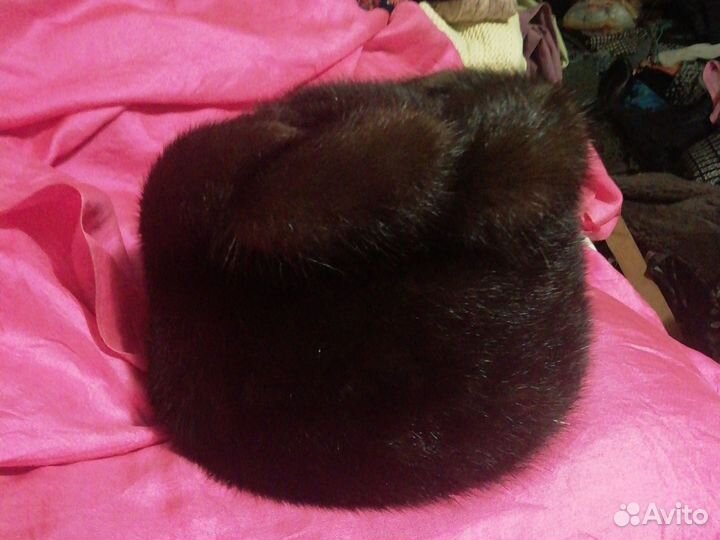 Женская зимняя шапка, норка