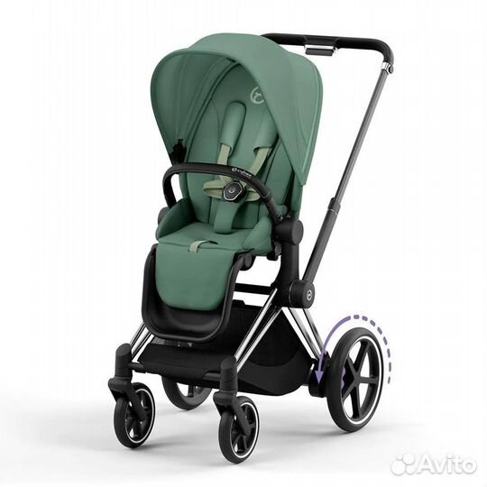 Новая коляска 3в1 Cybex Priam 4 Leaf Green