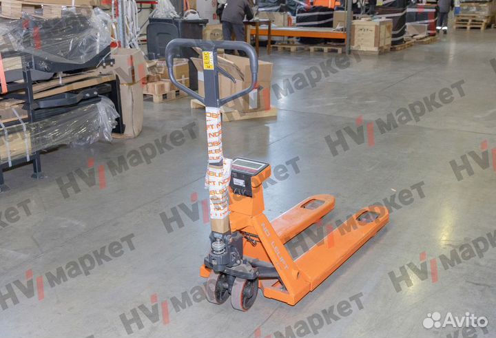 Гидравлическая тележка (рохля) HPT20S с весами