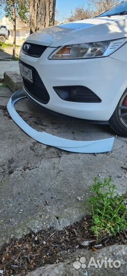 Накладка на передний бампер ford focus 2