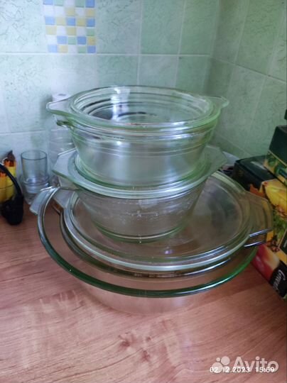 Кастрюли из термо стекла 4шт