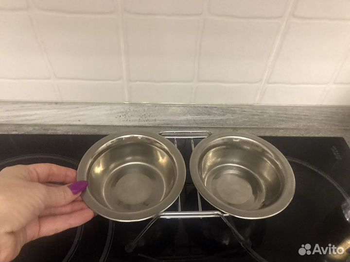 Тарелка для животных двойная