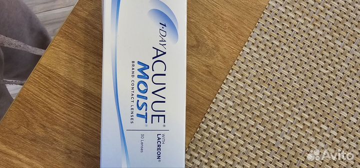 Линзы 6шт контактные acuvue moist 1day -3.25