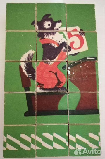 Кубики деревянные 