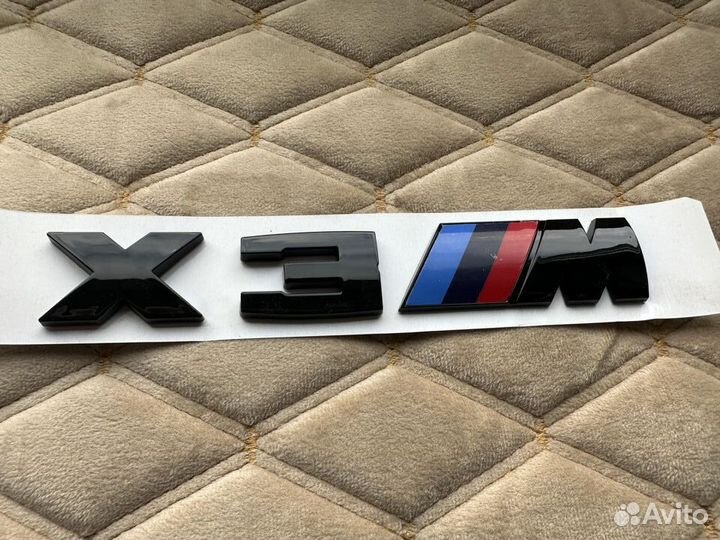 Шильдик значок BMW X3 X3M Антихром