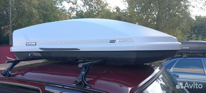 Автобокс на крышу 520л серый