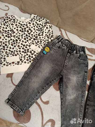 Джинсы и кофты для девочки 92-98
