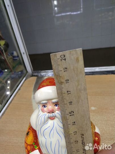 Статуэтка керамика. Дед Мороз. Большой. Яркий