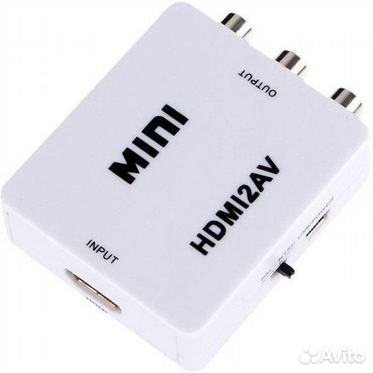 Конвертер hdmi AV (3 RCA) до 1080p