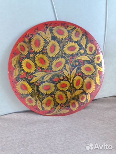 Тарелка декоративная (хохлома)