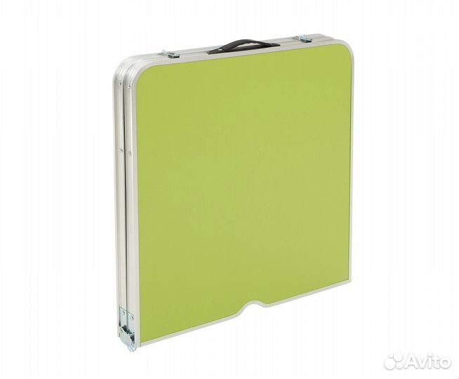 Стол раскладной + 4 стула салатовый 120х60х70 см