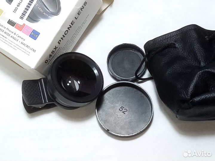 Широкоугольная + макро линза на смартфон