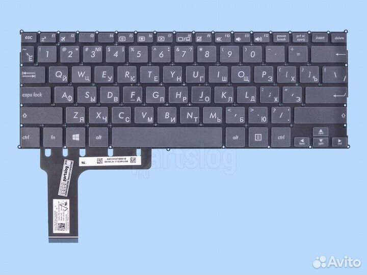 Клавиатура для Asus X201 X202E S200 S201E Черная Б