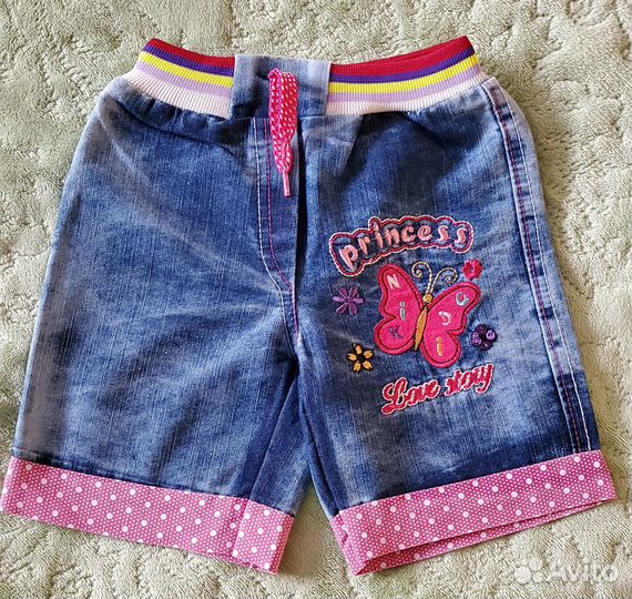 Джинсовые шорты для девочки 3 г