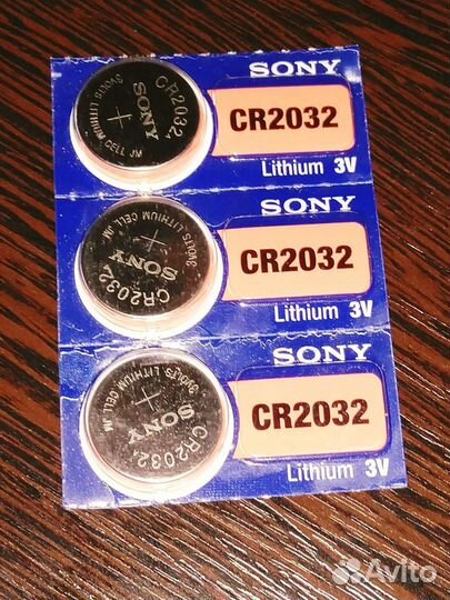 Литиевые батарейки Sony CR2032 и др