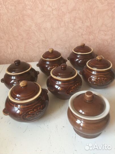 Горшочки для запекания набор 6 штук