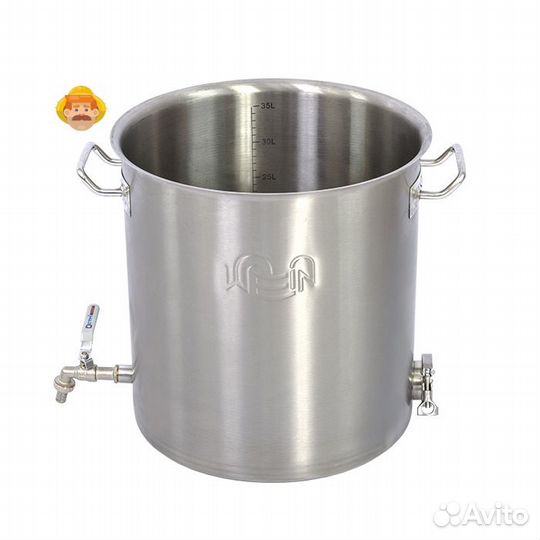 Перегонный куб Wein Reform + 1,5 дюйма, 37 л