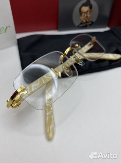 Очки cartier имидж, дужки с компенсаторами