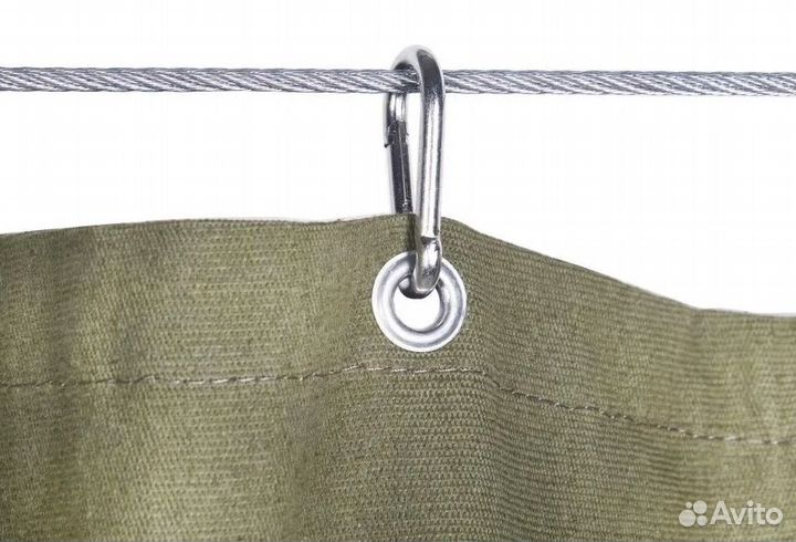 Брезентовый полог, штора в гараж