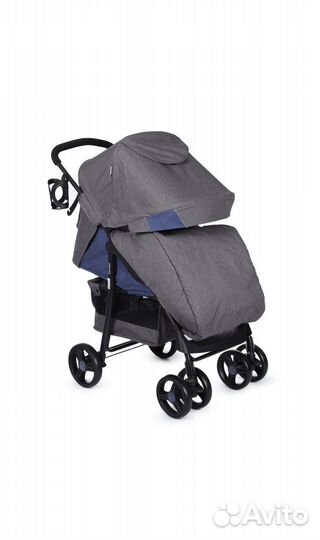 Прогулочная коляска babyton comfort blue - grey