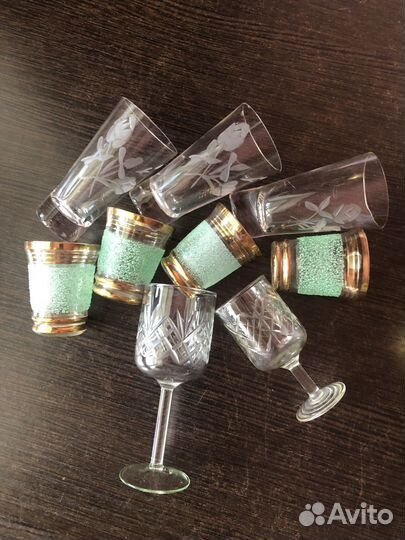 Сервиз СССР, чайные пары, блюда, стопки - фарфор