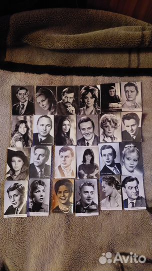 Открытки артисты 5р штука