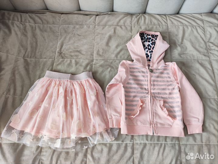 Вещи пакетом на девочку 104 110