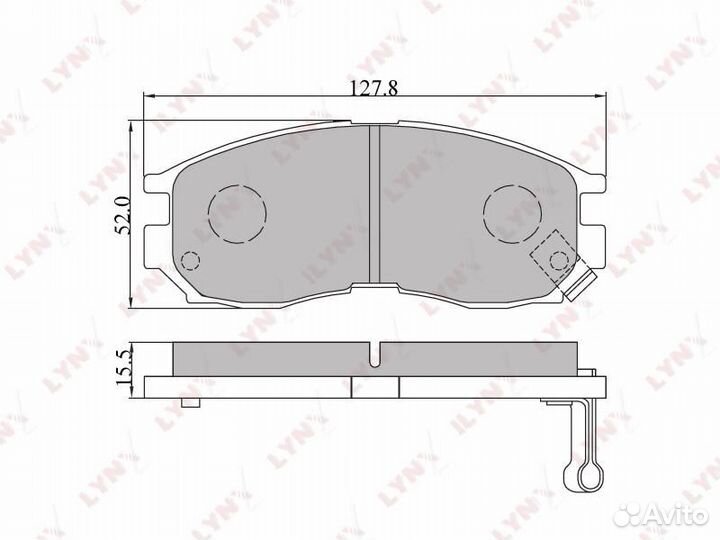 Колодки тормозные передние mitsubishi Colt 1.8 90