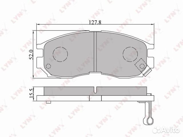 Колодки тормозные передние mitsubishi Colt 1.8 90