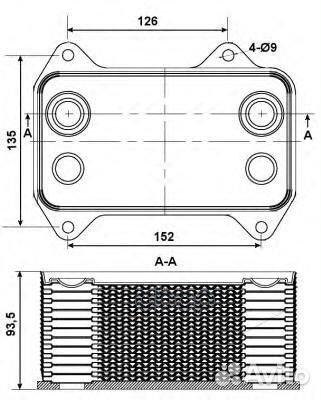 Радиатор масляный 31195 NRF