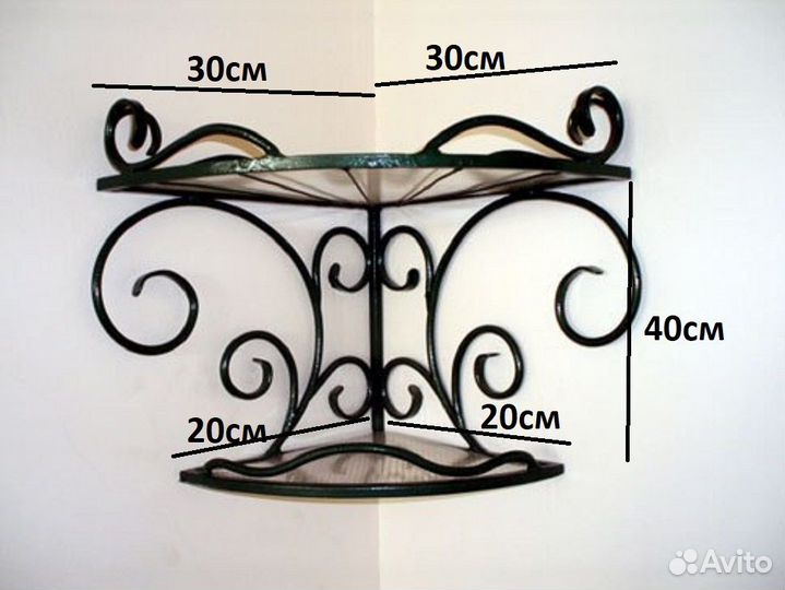 Кованая полка №16