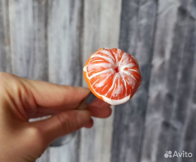 Ложка с декором Мандарин. Ручная работа на заказ