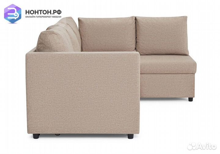 Диван угловой дельфин Мансберг лайт бежевый