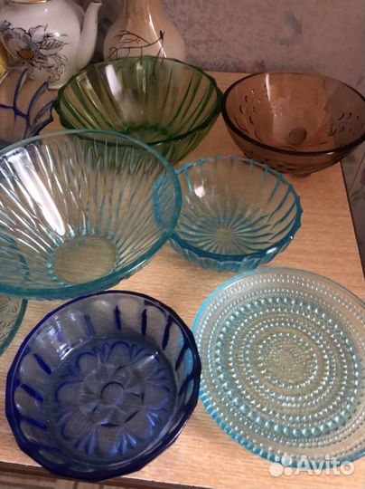 Салатники из цветного стекла СССР