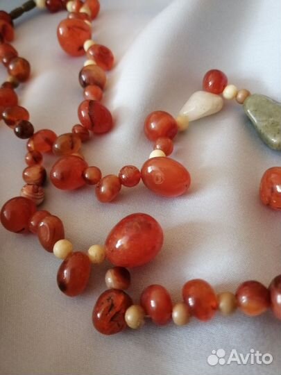 Бусы сердолик СССР