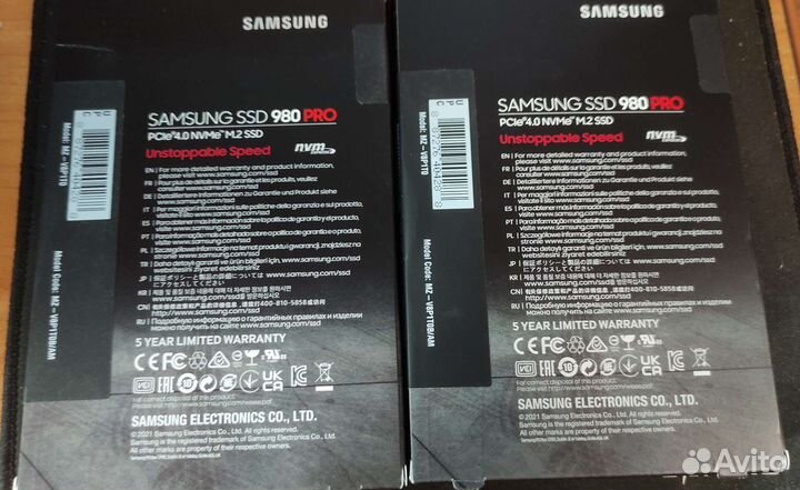SSD Samsung 980 pro 1tb 7000MB/s