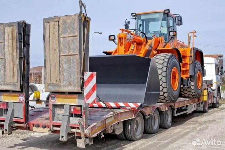 Перевозка грузов тралом нестандартного размера