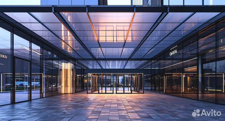 Стеклянный козырек, навес