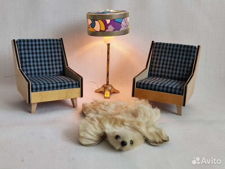 Мебель ретро для кукол 1950-х годов Германия ГДР